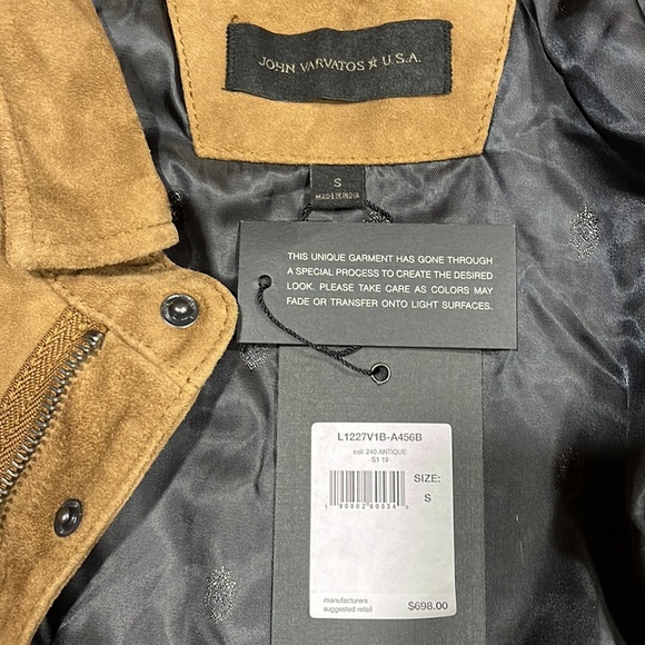 John Varvatos Shillong light suede jacket - Picture 7 of 12